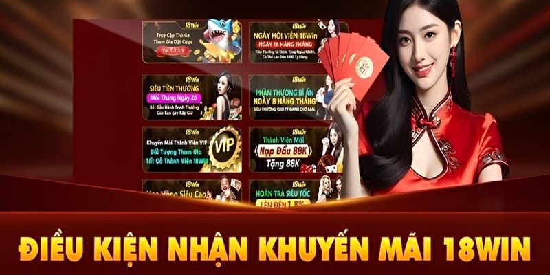 Khuyến mãi từ 18WIN điều kiện tham gia đơn giản